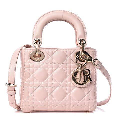 lady dior pink lambskin replica|Dior mini pink bag.